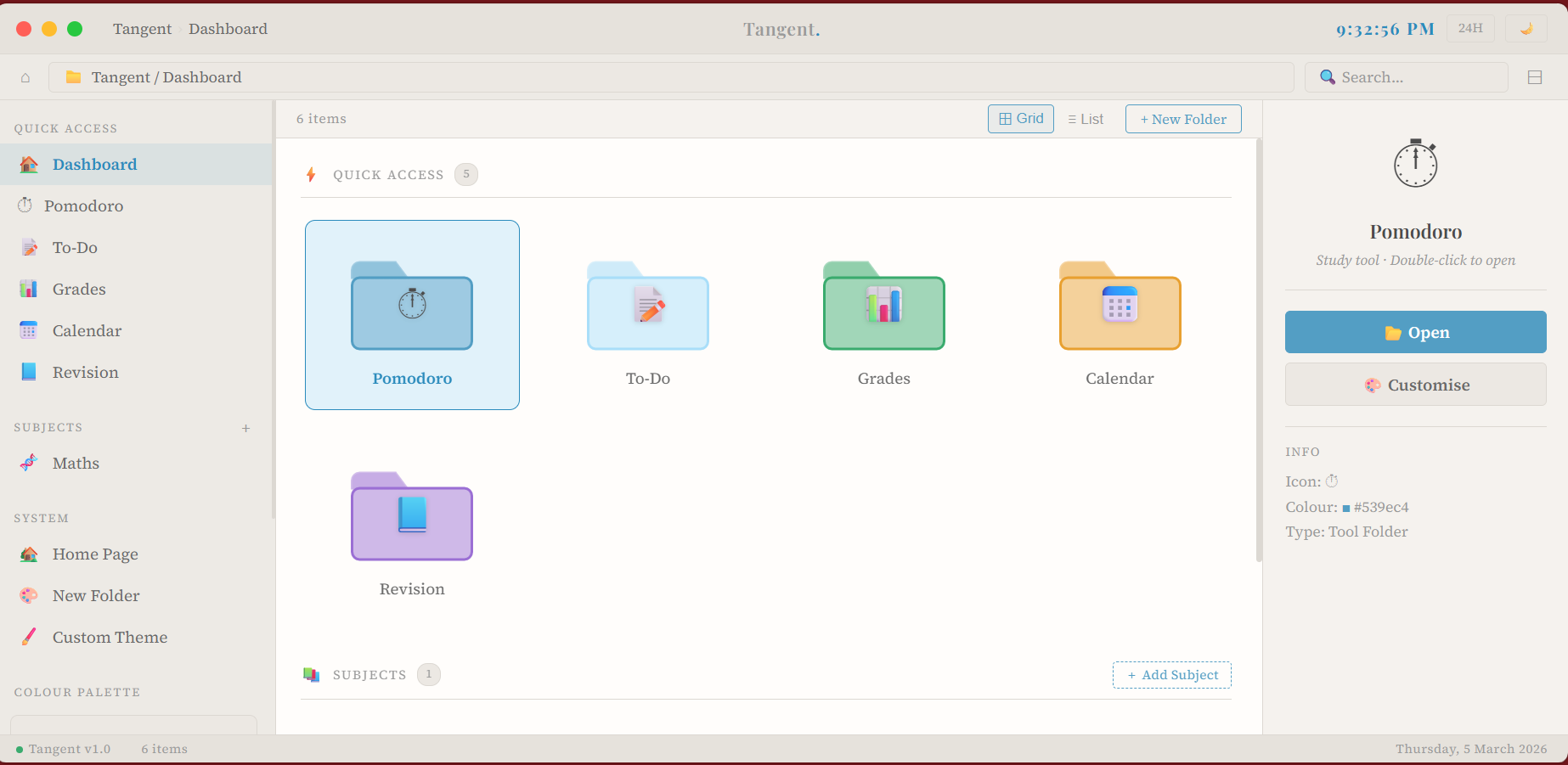 Tangent websitescreen